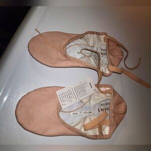 Sansha Silhoutte Rose Leather Ballet Shoes SSFT 3L Model sz 9N